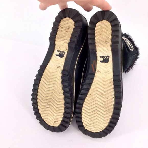 Sorel Women Boots Tivoli II Waterproof Suede Leather NL 2089 010 Black Size 7.5 - Picture 10 of 10